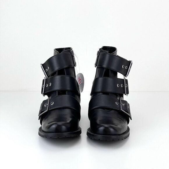 BLONDO “Camila” Buckled Combat Leather Boot Size 10 - Picture 7 of 13